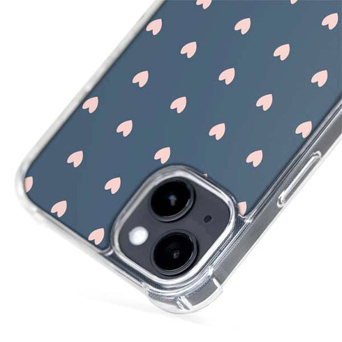 Blue and Pink Hearts iPhone 15 MagSafe Case